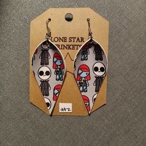 Jack and Sally #2 Nightmare Before Christmas Earrings